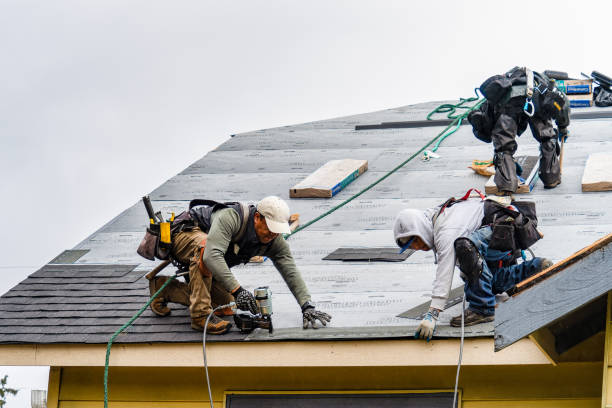 Professional Gutter Installation technician working in Bush, LA
